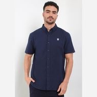 Giordano Men's Short Sleeve Oxford Shirt