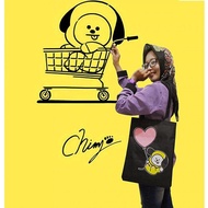 Wholesale goodsunikchinaBTS Bag BT 21 Tote Bag BT21 CHIMMY Puppy Black Kpop