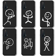 Funny Spoof Couple Simple Casing Compatible For Realme X50 Pro X3 Super Zoom GT Master GT Neo 2 GT 2 Pro 5G XT Soft Phone Case Matte Black Silicone Protective Cover