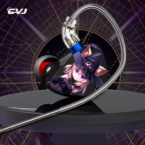 CVJ Night Elf Dual-Channel 3 Dynamic Driver In-Ear Wired HIFI Headphones High-Quality Earbuds with M