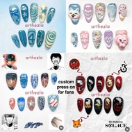 CUSTOM PRESS ON NAILS FOR FANS by ARTHEZIA press on nails custom press on nails custom nails