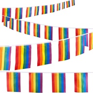 Rainbow Flag Multi-Colored LGBT PRIDE Pendant Pennant Bunting String Flags