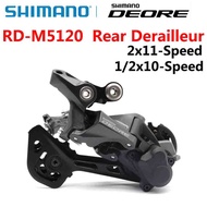 【Authentic】LTSHIMANO DEORE RD M5120 SGS Rear Derailleur SHADOW RD 2x11 1x10 2x10 speed RD-M5120 22s