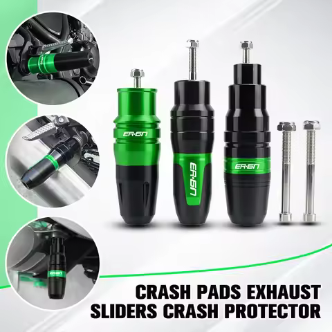 Motorcycle Accessoires Aluminum Falling Protection Exhaust Slider Crash Pads Slider FOR KAWASAKI ER6