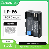 PUANTES LP-E6 camera battery is matched with Canon EOS 5DS R 5D Mark II 5D Mark III 6D 7D Mark II 80