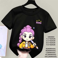 SKM big rumi girls' t-shirt demon hunter rumi t-shirt/ short-sleeved t-shirt/