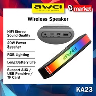 Awei KA23 Wireless Speaker RGB Outdoor Speaker Bass Portable Speaker HiFi Sound Awei Bluetooth Speak