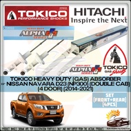 TOKICO TKC ALPHA PLUS HEAVY DUTY Nissan Navara D23 NP300 2014-2021 Gas Shock Absorber FRONT REAR SET