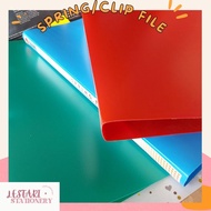 [per 12pcs] spring File Folder Clip File/ | Clip-on Folder Thick Plastic Bone Folder | Document Fold