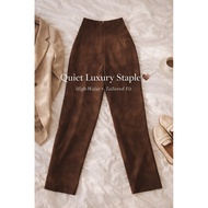 Vintage Brown High-Waist Straight Pants | Double Lined | 2nd Street Taiwan Thrifted