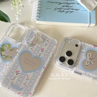 G.O.A.T Mirror flower casing Compatible for iPhone 17 pro max iPhone 17 16 15 pro max Anti -falling 