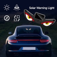 Car Decorations Solar Light Sensor Warning Light Devil's Eye Dynamic Lamp Ornaments