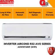 ACSON (READY STOCK) INVERTER R32 WIFI 4 STAR AIR CONDITIONERS 1HP [A3WMY10NF/A3LC10] / 1.5HP [A3WMY1
