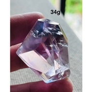 Natural Bolivia Amethyst Freeform Block High Transparency Rainbow 🌈 34/37g