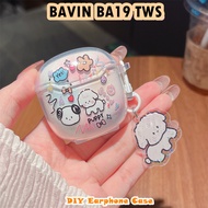 【Direct supply】For BAVIN BA19 TWS Casing Case Soft Silicone Earphone Case DIY Cute Cartoon