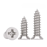(304 Stainless Steel Self-Tapping Screw Phillips Countersunk Head Screw Flat Head Self-Tapping Screw