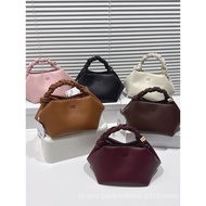 GANNI Female Bag 2024 New Style French Tofu Bag Hexagonal Suede Shoulder Messenger Bag High-End Unde