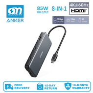 Anker A8383 PowerExpand 8-in-1 USB C Adapter with 100W Power Delivery 4K 60Hz HDMI Port 10Gbps USB C