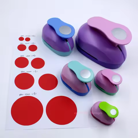 Circle Punch 9/16/25mm DIY Craft Hole Puncher For Scrapbooking Punches Maker Kids Scrapbook Paper Cu