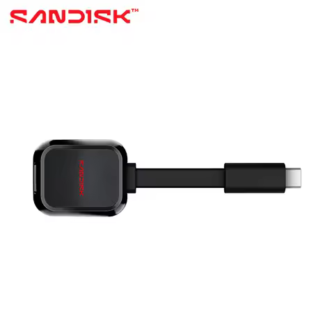 SANDISK QuickFlow microSD Card Reader and SD Card Reader USB 3.2 Type-C Reader for UHS-I and UHS-II 