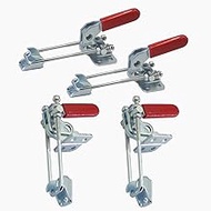 4Pcs GH-40820 Two Function Toggle Latch Clamp 200Kg /485Lbs Capacity Pull Action Adjustable Latch U 