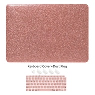 Glitter rose gold hard shell compatible for 2024 Macbook Air 13.6 M4 M3 A3113 A2681 Pro13 14 A2338 M