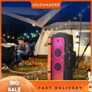 [wildwander.my] Party Speaker Dust Cover with Mic Pocket Padded Speaker Protective Cover Anti-Slip D