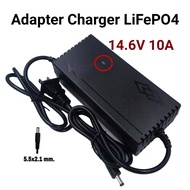 Adapter Charger LiFePO4 14.6V 10A สายชาร์จแบตเตอรี่ลิเธียม มีไฟ LED แสดงสถานะ