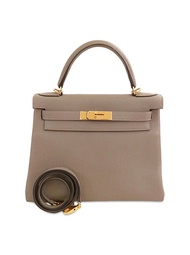 Hermes Kelly 28 大象灰金扣