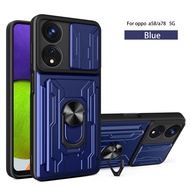 เคสโทรศัพท์เกราะกันกระแทกแข็งสำหรับ Oppo A 58 78 98 A78 A58 A98 4G 5G 2023 OppoA58 OppoA78เคส OppoA9