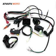 Complete Electrics Wiring Harness Spark Plug CDI Ignition Coil Kit For Chinese Dirt Bike 125cc-250cc ATV UTV Quad Go Kart