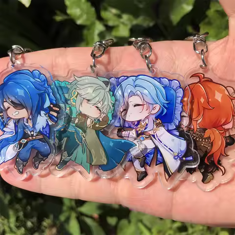 Game Impact Kirara Alhaitham Kaveh Dottore Cosplay Keychains Acrylic Anime Pendant Xmas Gift