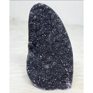 🇸🇬 [Instock] Black Uruguay Rainbow Amethyst Geode