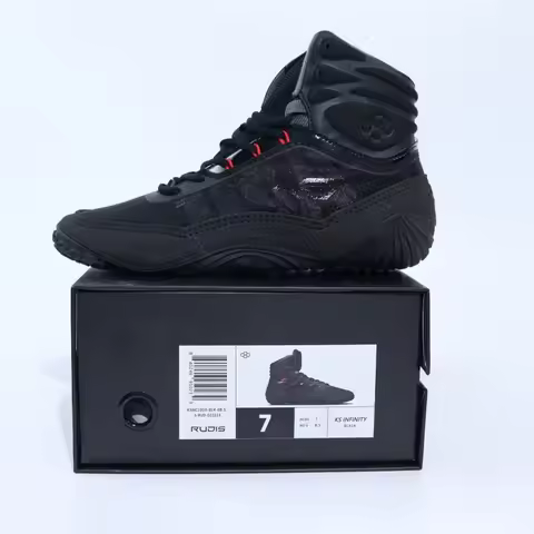 Original Brand Boxing Fighting Boots Competition Sport Fighting Shoe Top Quality Gym Training Shoe 3