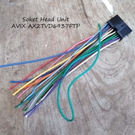Head Unit Socket AVIX AX2TVD6937FTP Double DIN LCD