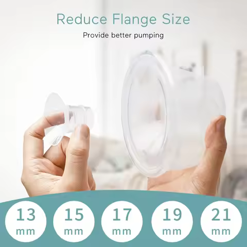 6PCS Flange Inserts for 24mm Flange/Shield of Most Pumps,Flange Sizing Kit Silicone Flange Insert Re