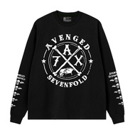 Dragon Clothing Long Sleeve Rib Avenged 7ax Logo T-shirt Band Combed 24s