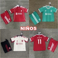2025 2026 Liverpool kids kit Home & Away 3rd Children's Football Jersey Set Top Quality