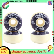 KEEPFIRE 4Pcs Skateboard Wheels 54mm PU Hardness Skate Board 85A Longboard Wheels for Street Longboa