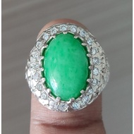 Cincin Lelaki Perak925 Batu Jade