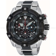 SEIKO SRQ001J1 Men's Analog Watch VELATURA Chronograph Automatic 47mm SS Bracelet Black Limited Edition *Original