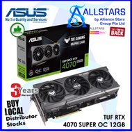(ALLSTARS) ASUS TUF RTX 4070 Super OC 12GB PCI-Express x16 Gaming Graphics Card (TUF-RTX4070S-O12G-GAMING) Warranty 3yrs