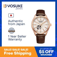 CITIZEN COLLECTION NH9112-19A Automatic Rose Gold Leather Brown Wrist Watch For Men from YOSUKI JAPAN PICKCITIZEN