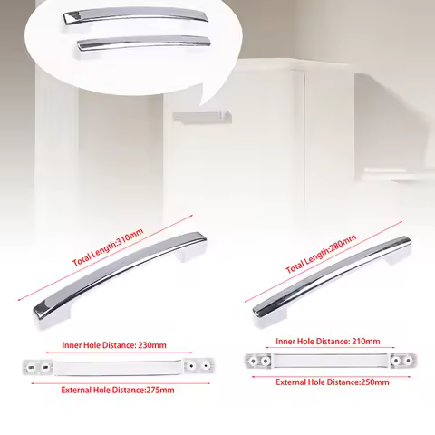 1Pc 28/31CM Fridge Freezer Door Handle 4/6-Door Display Cabinet Handle For Commercial Refrigerator D