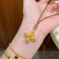 916 gold Cross Gold Steel Pestle Pendant/diy charm gold 916