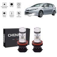 For Toyota Wish 2006-2019 - 2PC 6000K White LED Projector H11 Fog Light Bulbs compatible