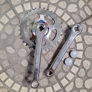 GEAR CRANK SINGLE SPEED 32T 152mm COTTERLESS GENIO iron