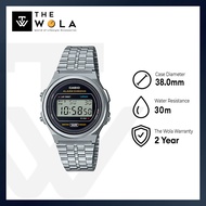 (2 Years Warranty) Casio Women's Digital A171WE-1A Stainless Steel Band Casual Watch