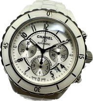 【現金回饋6%】Chanel J12 白色陶瓷 男士 自動計時 日期 名牌手錶 香奈兒 119880890