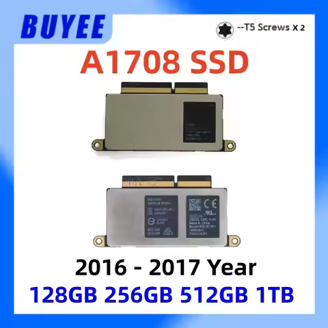 Original Laptop SSD For MacBook Pro 13.3" A1708 Solid State Drive 128GB 256GB 512GB 1TB Late 2016 Mi
